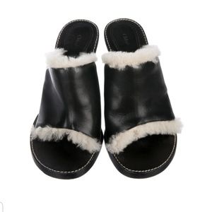 Chloe Leather Slide Sandals